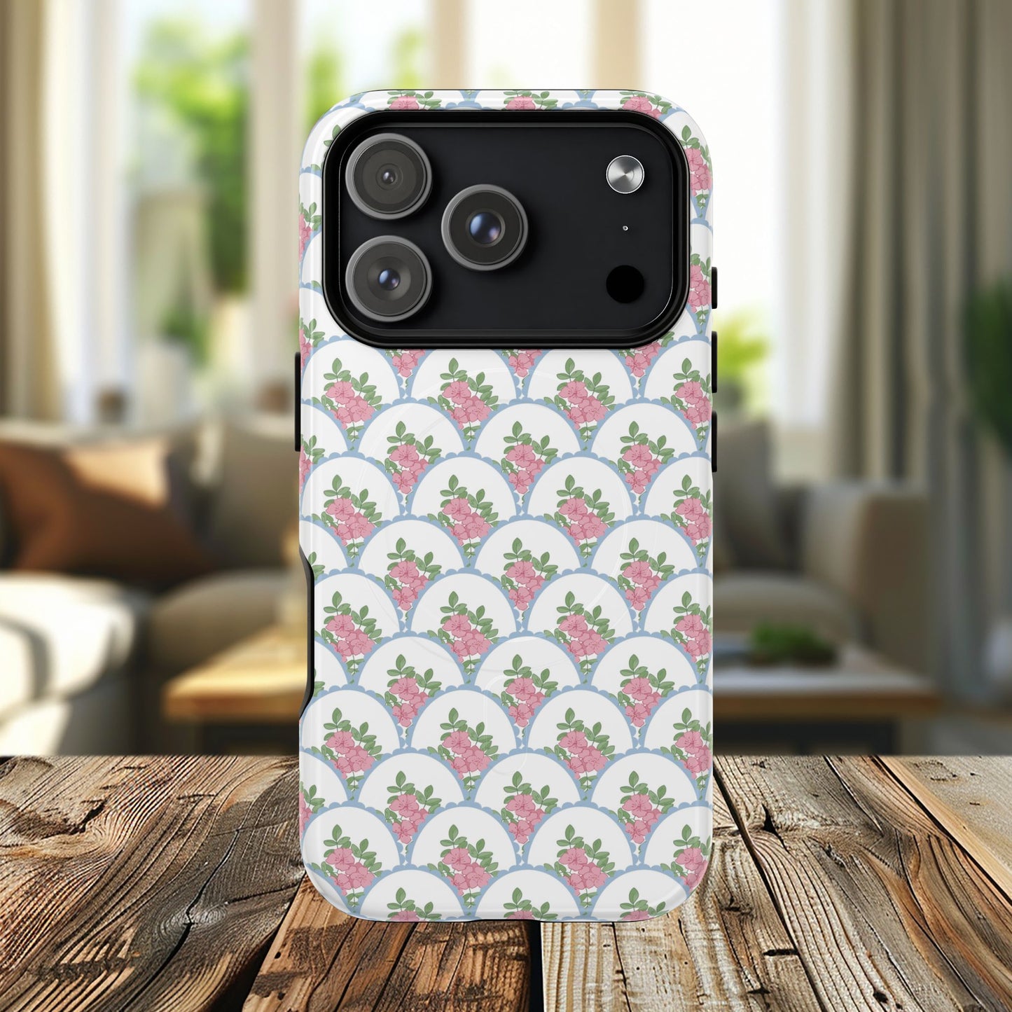 Garden Lace Scallop Tough iPhone Magnetic Cases - Chic iPhone Protection, Cute Mother’s Day Gift, Stylish Tech Accessory, Unique Gift for Her.