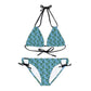 Blue Tropical Bliss Strappy Bikini Set (AOP)