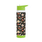 Blossom Elegance: Noir Garden Infuser Water Bottle