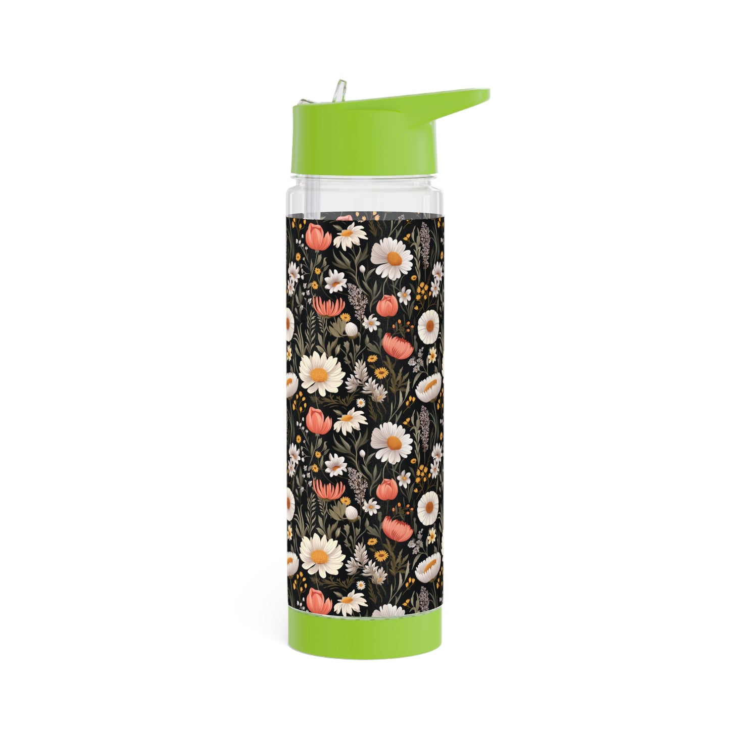 Blossom Elegance: Noir Garden Infuser Water Bottle