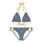 Purple Tropical Bliss Strappy Bikini Set (AOP)- (PY)