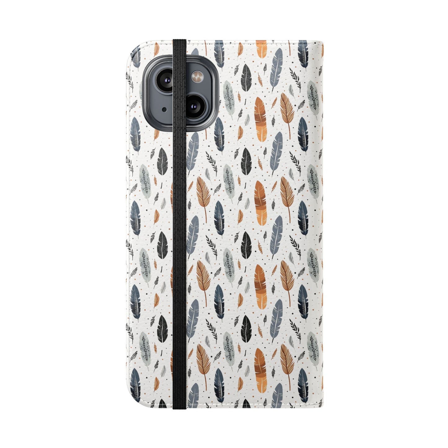 Whispering Feathers iPhone and Samsung Flip Cases