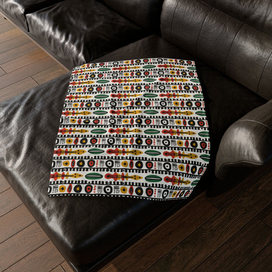 Afrobeat Harmony Soft Minky Blanket