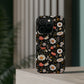 Blossom Elegance: Noir Garden Magnetic Tough iPhone Cases