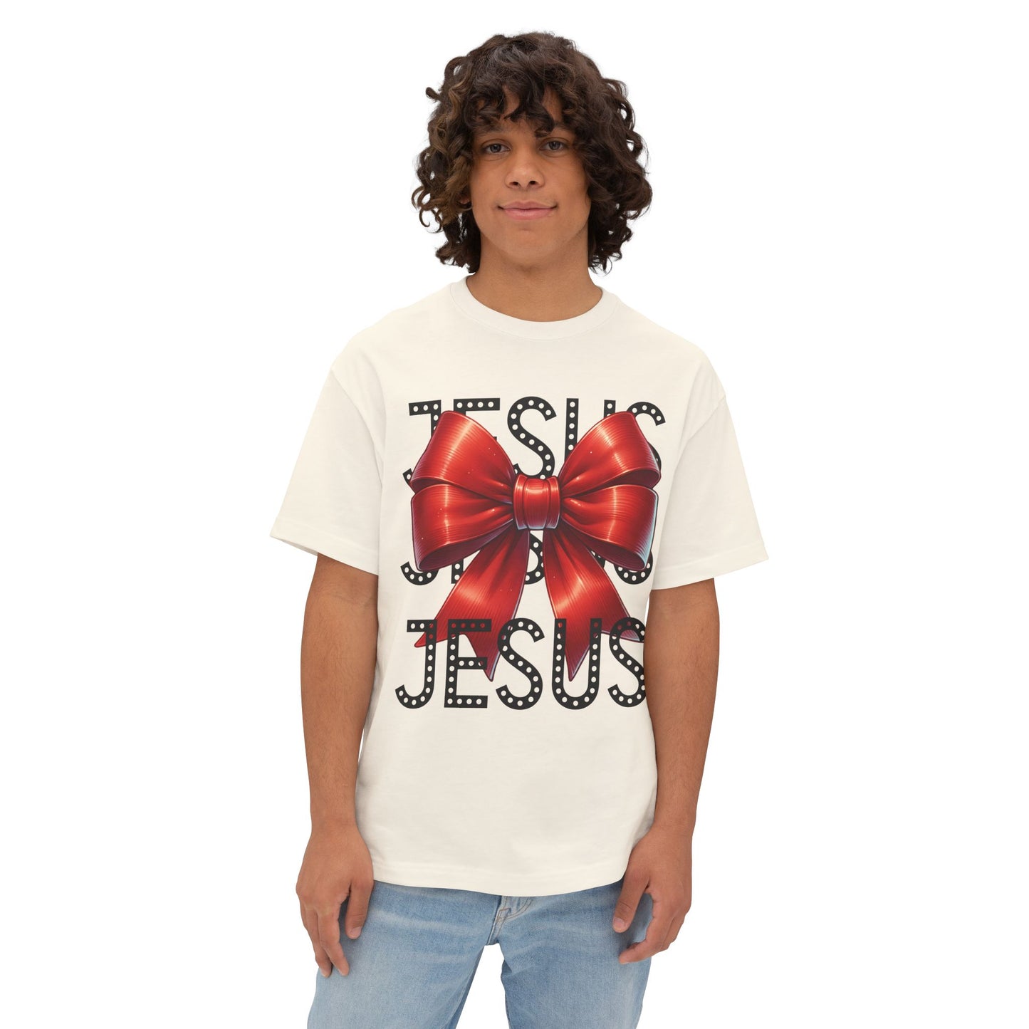 JESUS Charm Unisex Oversized Bella Canvas Boxy Tee