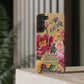Floral Bible Verse Phone Case with Card Holder — "Let Your Light Shine" (Matthew 5:16)