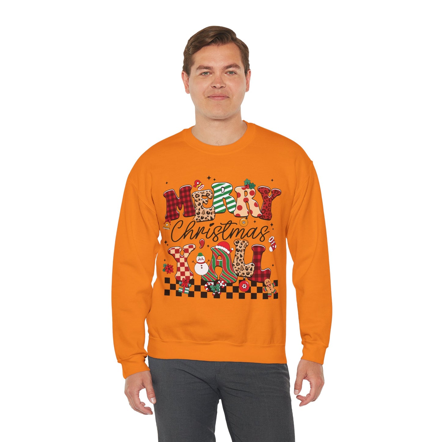 Merry Christmas Unisex Heavy Blend™ Crewneck Sweatshirt