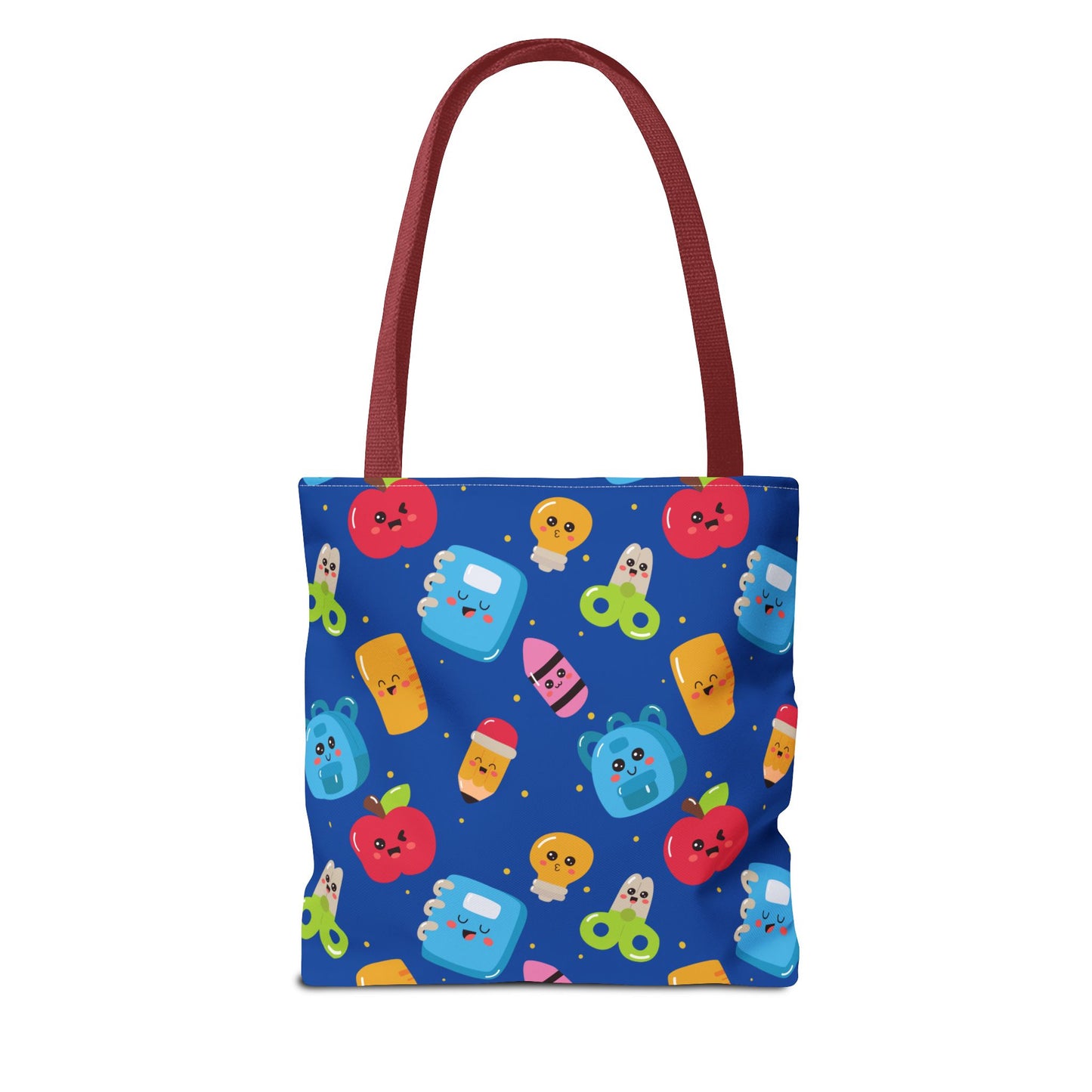 Personalized Blue Kawaii Composition Book Inspired Tote Bag, Back to School Tote, Teacher Gift, Kids Bag, Custom Name Bag, Educational Accessories, Back to School Tote Bag.