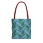 Blue Tropical Bliss Tote Bag