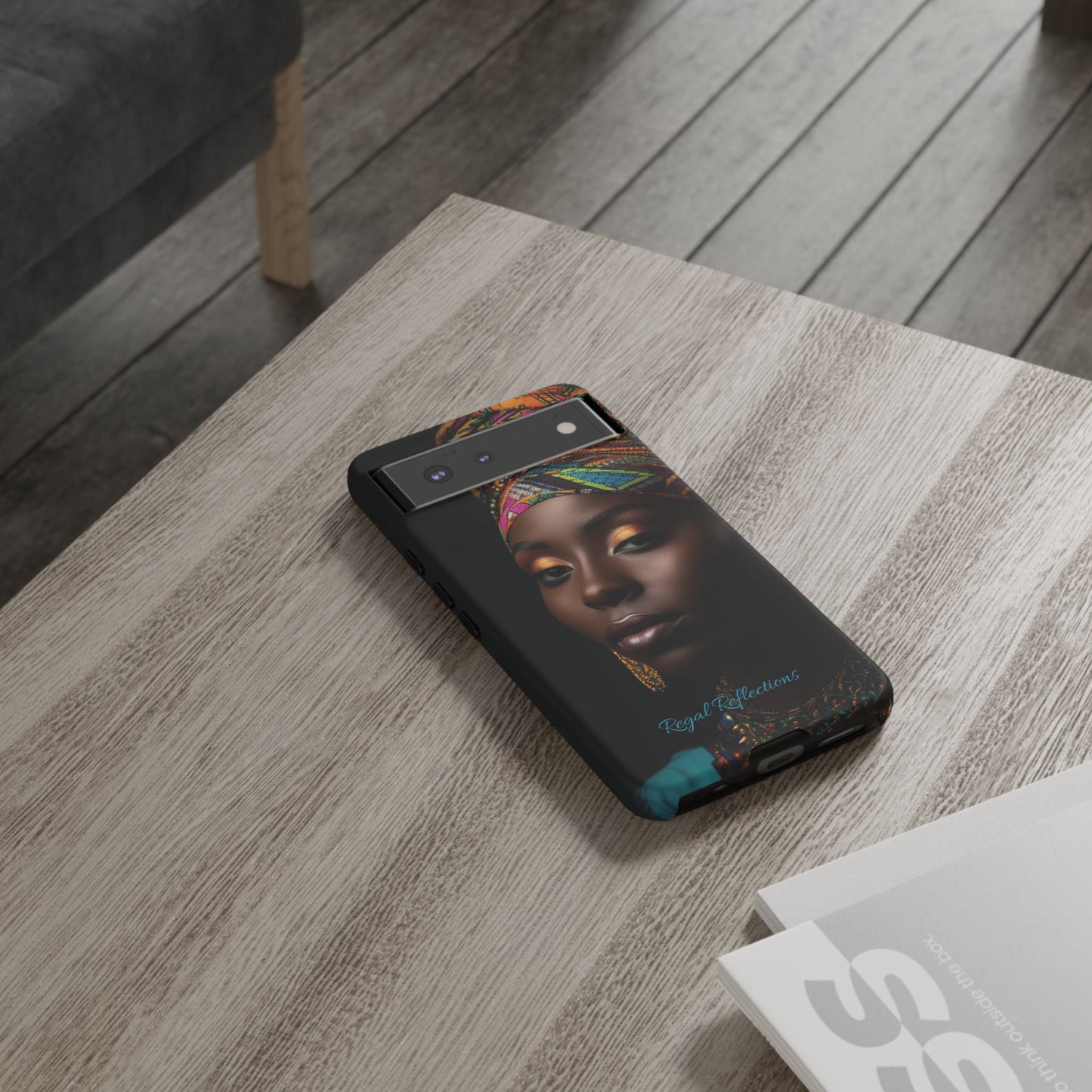 Regal Reflections: African Majesty iPhone, Samsung and Google Tough Phone Cases.