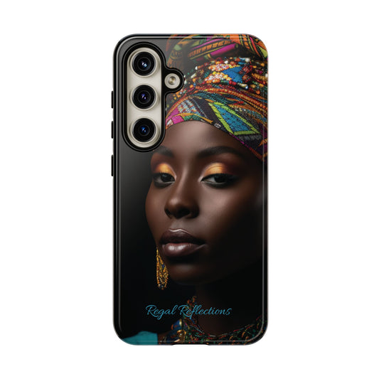 Regal Reflections: African Majesty Samsung Tough Phone Cases