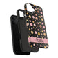 Personalized Gold & Pink Confetti Tough Phone Case — Glitter Dot Protective Phone Cover
