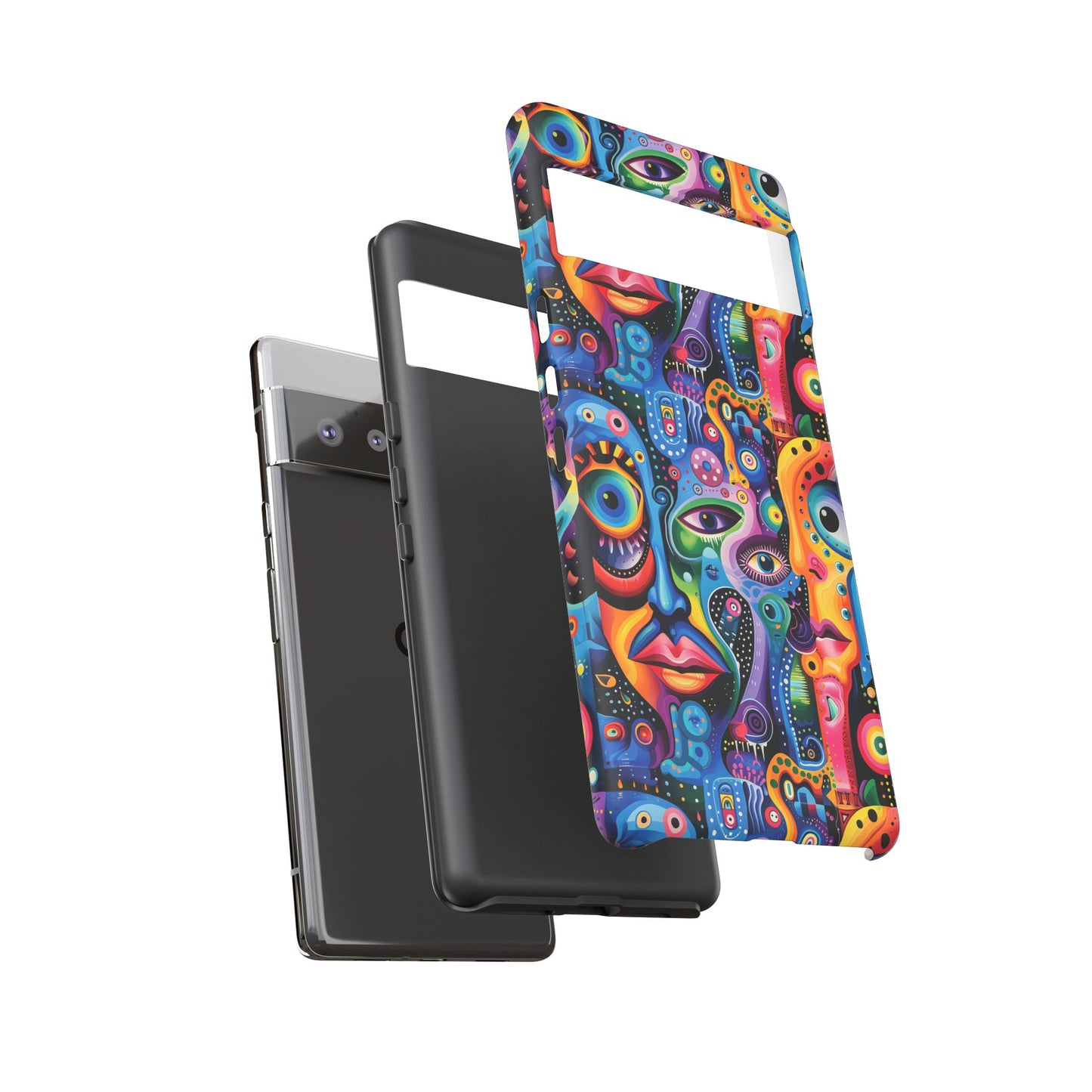 Psychedelic Visions Vibrant Art Google Pixel, iPhone and Samsung Phone Case - Tough Cases for Creative Souls
