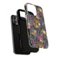 Chromatic Bloom Tough iPhone Magnetic Case, Tough iPhone Cover, Floral iPhone Accessory, Birthday Gift, Elegant Tech Decor, MagSafe Stained Glass Pattern.