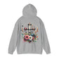 Faith and Floral Cross Unisex Gildan Hoodie Sweatshirt