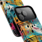 Vibrant Music Note Phone Case, Tough Magnetic Case, Music Lover Gift, Colorful Phone Accessory, Customizable Phone Cover, Unique Gift Idea