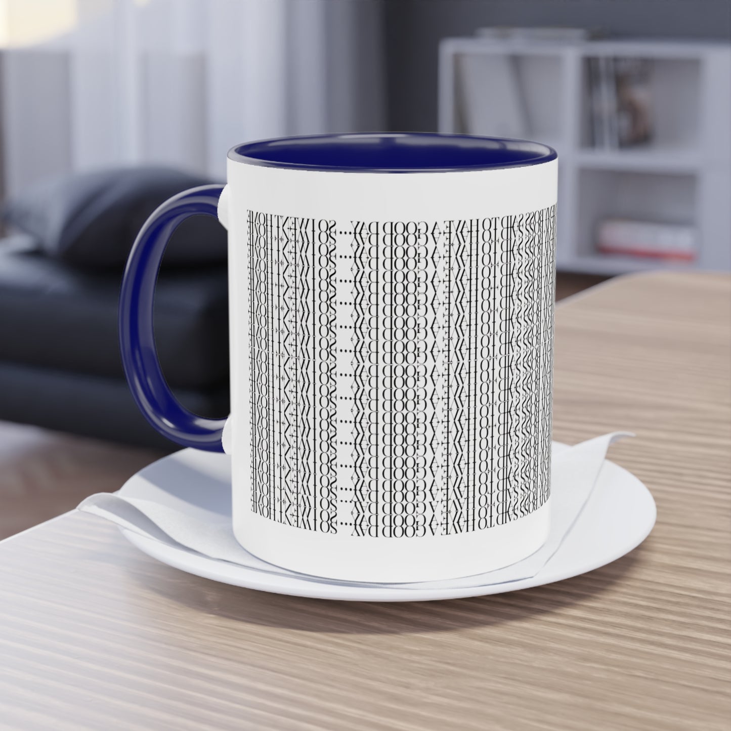 Two Tone Funny Hidden Message Mug - “My Boss said to have a good day… so I went home.”- Viral Optical Illusion Mug - Secret Sarcastic Work Message - Dishwasher Safe, Unique Gifts for Coffee Lovers, Home & Office Decor, Holiday Present.