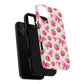 Strawberry Blush Coquette Magnetic Tough iPhone Cases - Funky Fruit Cases, Floral iPhone Cover, Trendy Gifts, iPhone Accessories, Strawberry Lover