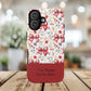 Personalized Rosette Coquette Phone Case - Custom Name/Message 'I Am Stronger Than The Storm' Floral Bow Protective Case