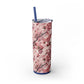 Cherry Blossom Skinny Tumbler with Straw - 20oz Floral Drinkware