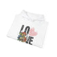 Love Floral Sweatshirt - Unisex Heavy Blend™ Hooded Pullover for Comfort and Style