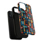 Urban Totem Vibe Tough iPhone Magnetic Case, Colorful Bohemian Art, Unique Gift for Him/Her, Holiday Accessory, iPhone Protection, MagSafe iPhone Case.
