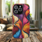 Vibrant Leaf Wave Tough Magnetic Phone Case, Vibrant Smartphone Cover, Unique Protective Case for Gifts, Phone Accessories, Trendy Design