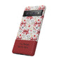 Personalized Rosette Coquette Phone Case - Custom Name/Message 'I Am Stronger Than The Storm' Floral Bow Protective Case