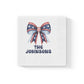 Personalized Patriotic Napkins — Red White & Blue Bow with 'Name or Message'