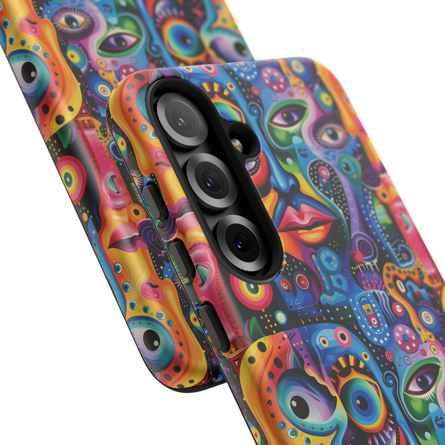 Psychedelic Visions Vibrant Samsung, iPhone and Google Pixel Phone Cases - Colorful Artistic Design