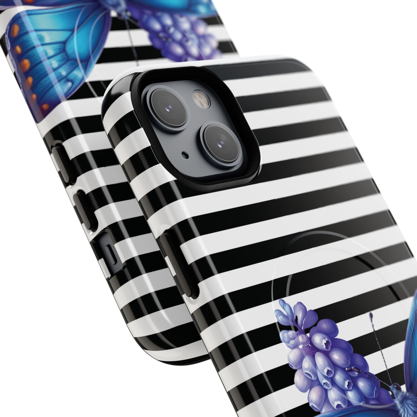 Midnight Bloom Tough iPhone Magnetic Cases - Floral, Stylish iPhone Cover, Gift for Her, Custom Mobile Case, Trendy iPhone Accessories