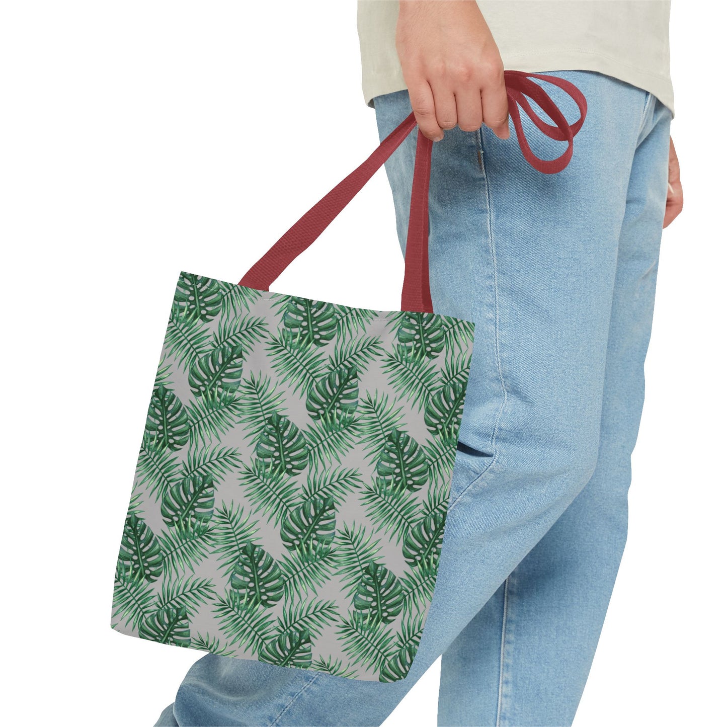 Grey Tropical Bliss Tote Bag