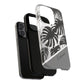 Personalized Monochrome Monstera Tropical Phone Case - Tough Magnetic MagSafe® Cases, Gifts for Nature Lovers, Stylish Phone Accessories, Gifts for Her.