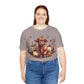 Autumn Highland Cow Charm Unisex Jersey Short Sleeve Tee