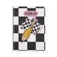 Black Checkered Charm Hardcover Notebook with Puffy Covers (PY)