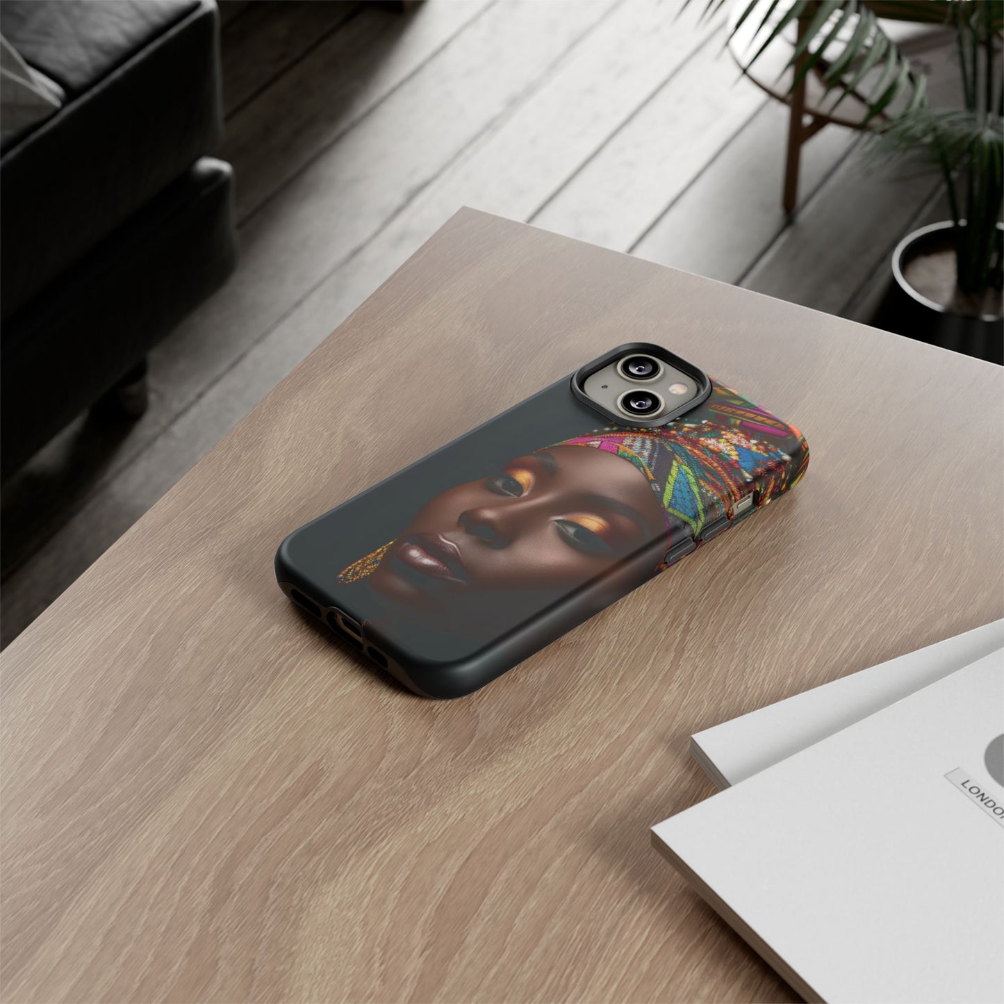 Regal Reflections: African Majesty Tough Google Pixel, iPhone and Samsung Cases.
