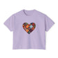 Patchwork Heart Women's Comfort Colors Boxy Tee