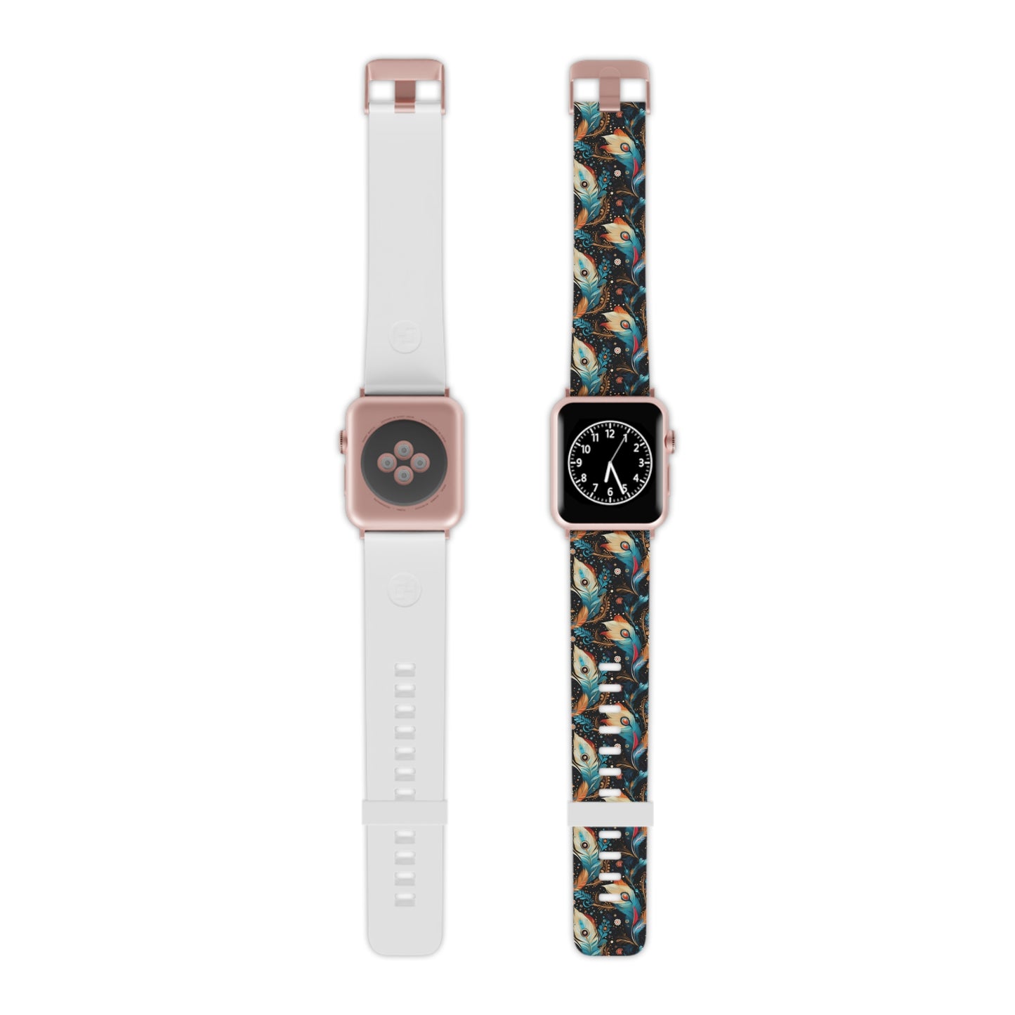 Ethereal Feathers Vibrant Apple Watch Band - Stylish & Comfortable.