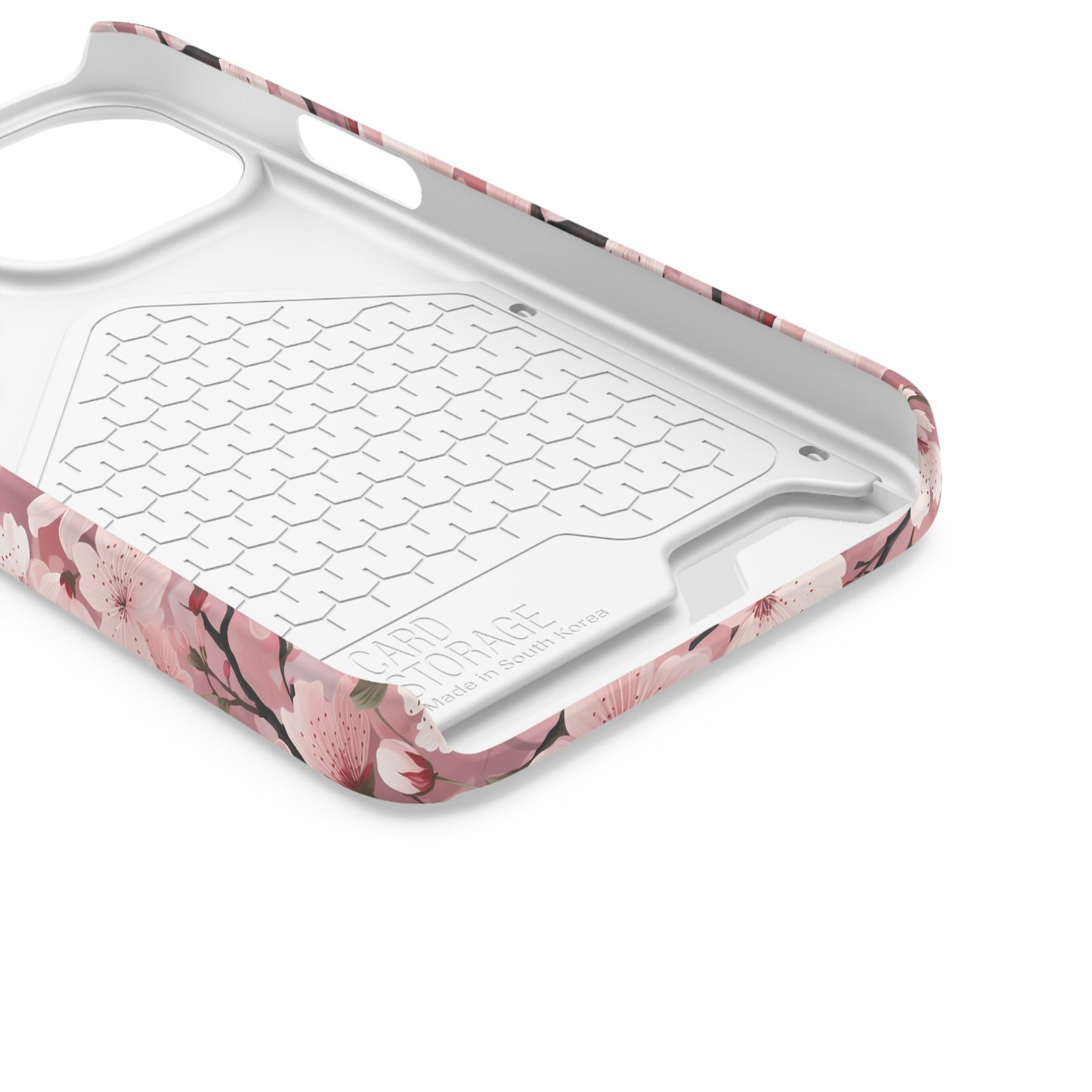 Cherry Blossom iPhone and Samsung Case With Card Holder