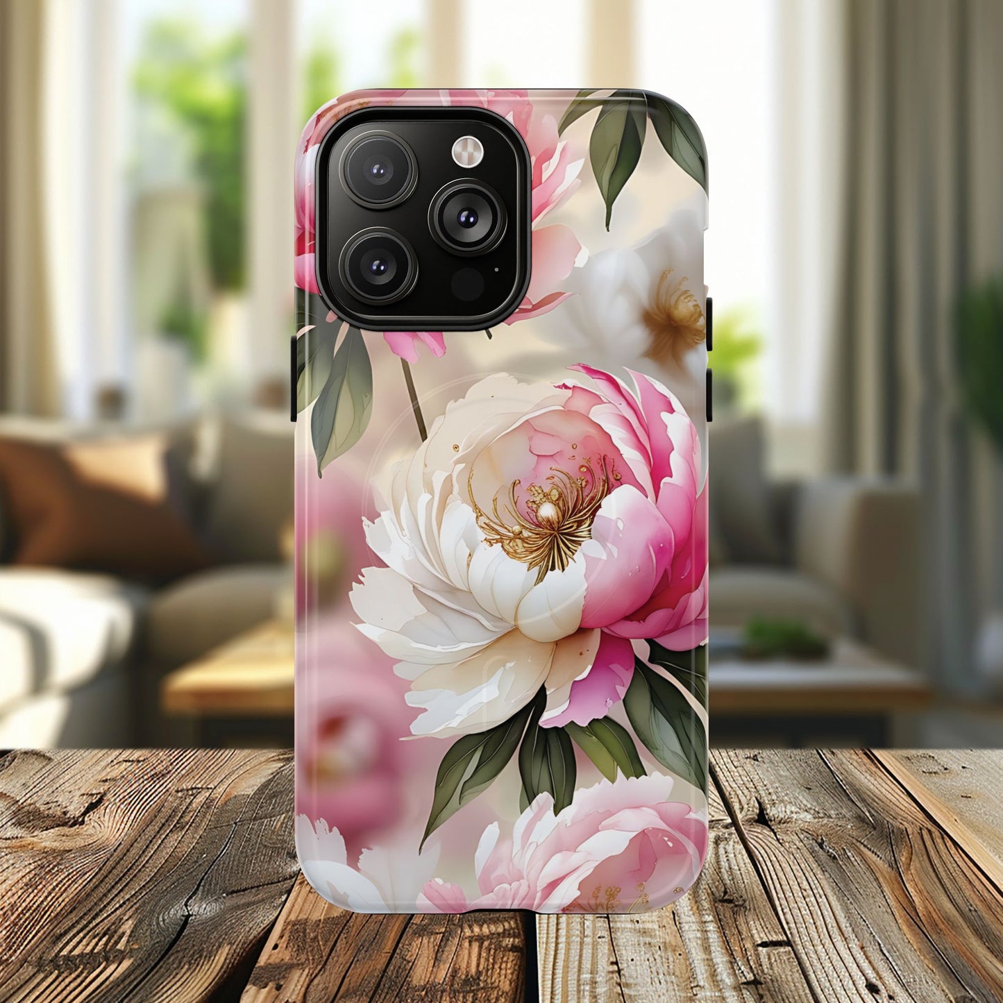Blooming Petals Tough Magnetic Phone Cases, Elegant Phone Cover, Durable Case for Flower Lovers, Phone Accessories