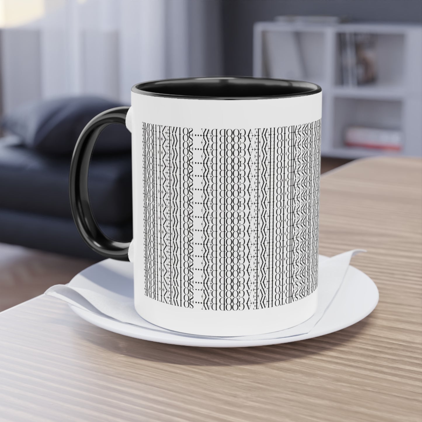 Two Tone Funny Hidden Message Mug - “My Boss said to have a good day… so I went home.”- Viral Optical Illusion Mug - Secret Sarcastic Work Message - Dishwasher Safe, Unique Gifts for Coffee Lovers, Home & Office Decor, Holiday Present.