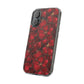 Velvet Petal Noir Floral Petal Clear Impact-Resistant iPhone and Samsung Case.