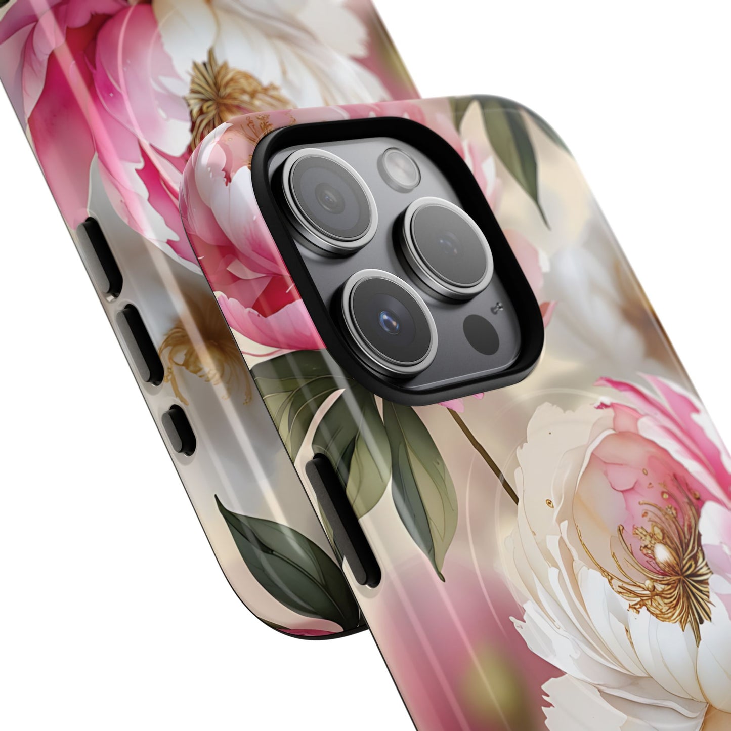 Blooming Petals Tough Magnetic Phone Cases, Elegant Phone Cover, Durable Case for Flower Lovers, Phone Accessories