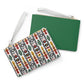 Afrobeat Harmony Clutch Bag - Vegan Leather Saffiano Pattern Fashionista On-the-Go Zip Fastening Wrist Strap.