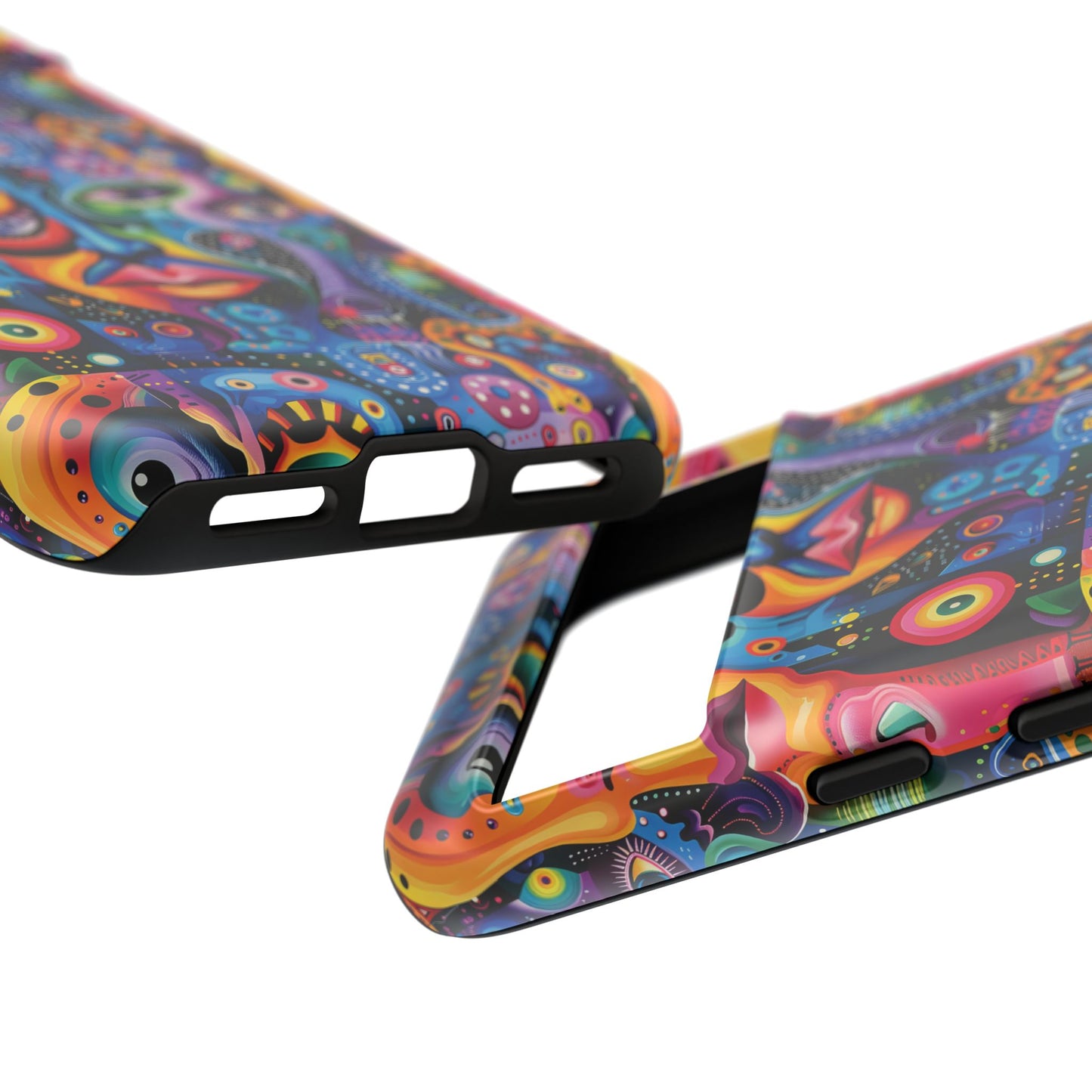 Psychedelic Visions Vibrant Samsung, iPhone and Google Pixel Phone Cases - Colorful Artistic Design