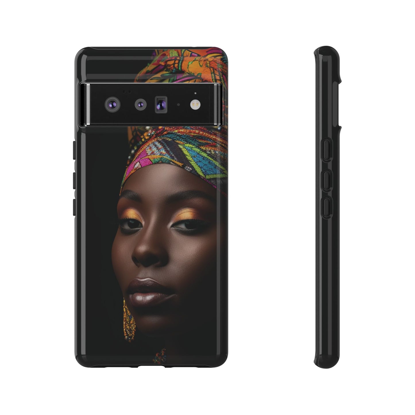 Regal Reflections: African Majesty Tough Google Pixel, iPhone and Samsung Cases.