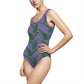 Purple Tropical Bliss Women's Classic One-Piece Swimsuit (AOP)