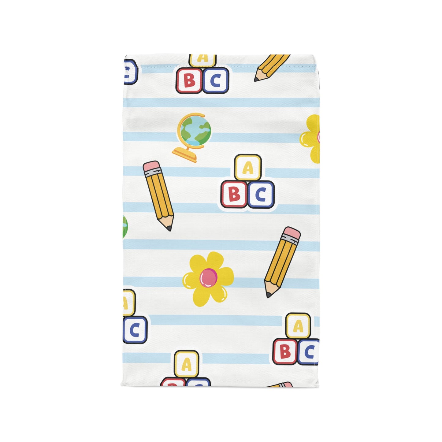 Custom White SchoolYard Chic Composition Book Inspired Stylish Polyester Lunch Box for Kids - Perfect for School, Picnics, or Snacks | Personalized ABC Design, Back to School, Family [...]