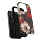 Crimson Noir Tough iPhone Magnetic Cases, Tough iPhone Protector, Stylish Floral Design, Gift for Her, Floral Accessories