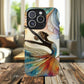 Artistic iPhone Case with Dancer Design, Tough Magnetic Case, Unique Gift for Dancers, Colorful iPhone Cover, Stylish Accessory.